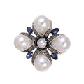 Cross Metal Brooch Pin for Jackets and Lapels Pictured Design view 1
