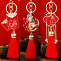 Chinese Fortune Motif Tassel Keychains in Seven Designs plus Assorted view 3