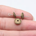 Textured Disc Spacer Beads in Three Metal Finishes view 4