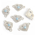 Crystal Hamsa Evil Eye Charms in Six Colors and Two Metal Tones view 8