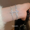 Butterfly Cross CZ Slider Bracelets Multicolor 3 Styles view 2