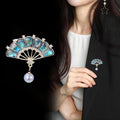 Abalone Shell Crystal Shell Metal Brooch Pin for Jackets and Lapels view 3