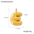 Gold Balloon Letter Copper Initial Pendants A to Z view 10