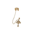 Cross Star And Chain Ear Cuffs In Fourteen Mixed Metal Styles view 5