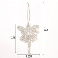 Silver Rhinestone Fairy Hummingbird Flamingo Hanging Ornament view 3