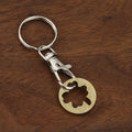 Cartoon Shopping Cart Coin Zinc Alloy Keychain Pendant Accessory