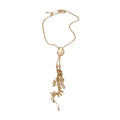 Metal Branch Fringe Pendant Necklace in Gold and Silver Tone view 5
