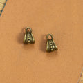 Antique Finish Beaded Teardrop Bail Metal Jewelry Component view 4