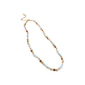 Multicolor Natural Stone Crystal Beaded Choker Necklace view 5