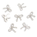 Polished Gold Silver Bow Alloy Charms in 2 Styles for Jewelry Crafts view 7