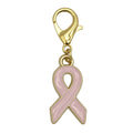 Enamel Awareness Ribbon Charm Gold Lobster Clasp Six Colors view 7