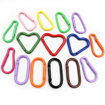 Mixed Color Geometric Aluminum Snap Hook Components