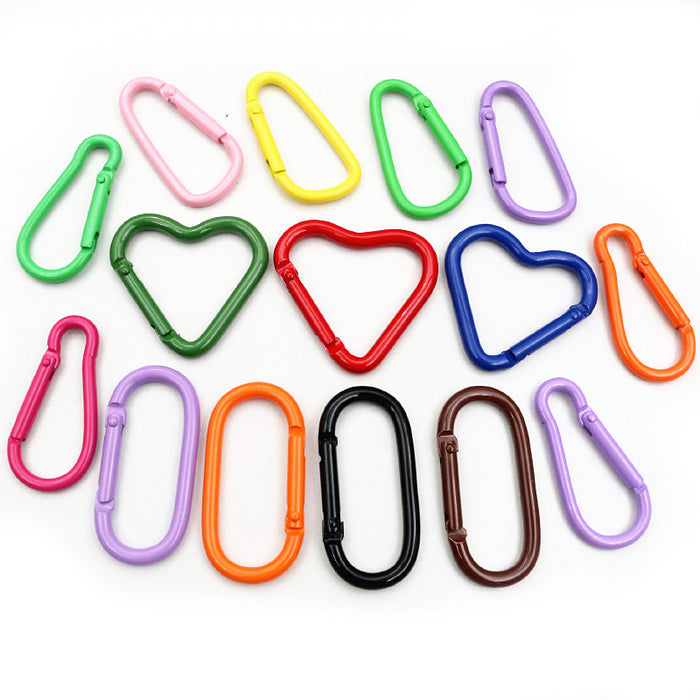 Mixed Color Geometric Aluminum Snap Hook Components