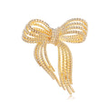 Ribbon Bow Two Designs Metal Brooch Pin for Jackets and Lapels view 6