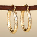 Twisted Oval Hoop Earrings in Three Gold-Tone Styles view 5