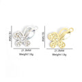 Marquise Crystal Butterfly Charms in Ten Colors and Two Metal Tones view 3