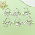 Fitness Charm Keychains Featuring Fitness Across 17 Pictured Variations view 4