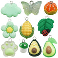 Green Butterfly Glossy Charms with 11 Listed Options view 5
