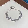 Crystal Flower Bow Slider Bracelets Six Color Styles view 6
