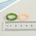 Chunky Translucent Resin Band Rings in Five Neutral and Bright Colors view 5