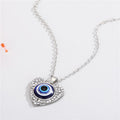 Crystal Heart Evil Eye Pendant Necklaces and Clip Keychains view 6
