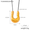 Gold U Pendant