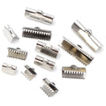 Stainless Steel Serrated Ribbon End Crimps in Six Sizes view 2