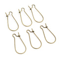 Large U-Shaped Kidney Ear Wire Hooks in Mixed Finishes view 2