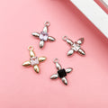 Red Four-Leaf Clover Metal Charms with 6 Listed Options view 3