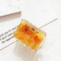 Transparent Resin Pressed Flower Short Hair Claw Clips in Two Designs view 6