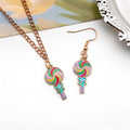 Blue Lollipop Metal Charms for Jewelry and Craft Projects view 3