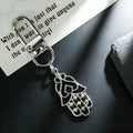 Rhinestone Openwork Hamsa Hand Clip Charms in Two Finishes view 6