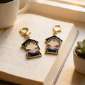 Boy Girl Graduate Cap Enamel Lobster Clasp Keychain view 3