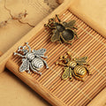 Detailed Bee Metal Pendant Charm For Jewelry Making view 2