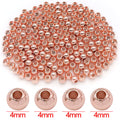 Round Seamless Metal Spacer Beads in Four Finishes for Jewelry Making view 8