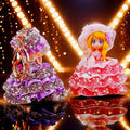 Pearl Crystal Gown Doll Keychains in Seven Colors plus Assorted Option view 3