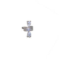 Silver Crystal Star Ear Cuffs in Four Celestial Designs view 5