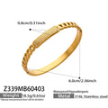 Crystal Hinged Bangle Collection in Four Gold Tone Designs view 6