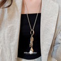 Gold Tone Layered Charm Necklaces With Decorative Accents view 3