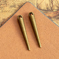 34x5mm Vintage Alloy Cone Charm Pendant