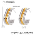 Layered Heart Twist and Ribbed Hoop Earrings in Seventeen Styles view 10