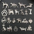 Antique Silver Dog Metal Charms with 22 Listed Options view 1
