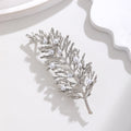 Gold Tone Wheat Pearl Look Two Designs Metal Brooch Pin 3 x 7.8 cm view 3