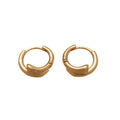 Crossed Star Huggie Hoop Earrings Fashion Jewelry Collection view 5