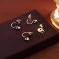 Gold and Silver Invisible Spiral No Piercing Ear Clips view 1
