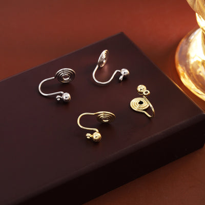 Primary supplied view of spiral no-piercing ear clips