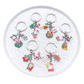Seventy-Eight-Style Santa Reindeer Snowman and Tree Keychain Collection view 5