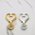 Metal Swivel Clasps in Gold and Silver, Six Chain and Heart Styles view 3