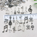 Antique Silver Musical Instrument and Guitar Metal Charms with 29 Listed Options view 3