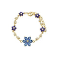 Gold-Tone Floral Charm Bracelets in Four Styles Decorative Jewelry Accessory view 5